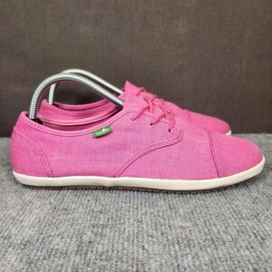 Sanuk Mollie Dusty Berry Womens Size 9.5 Pink Sidewalk Surfer Casual Comfy Shoes